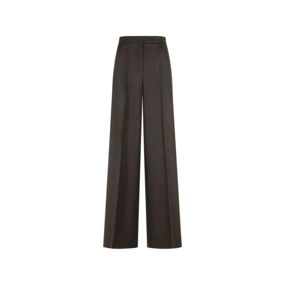 Max Mara Brown Trousers - High-Waisted Trousers Women